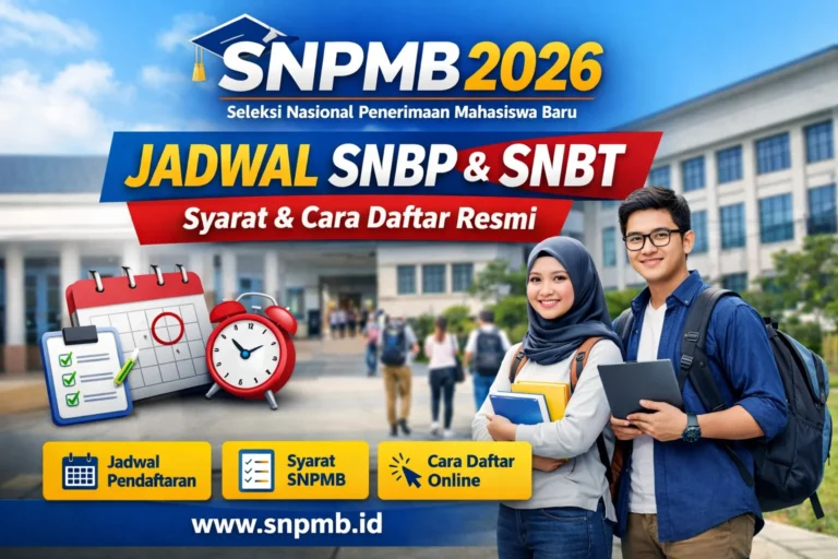 SNPMB 2026 jadwal SNBP dan SNBT serta cara daftar resmi